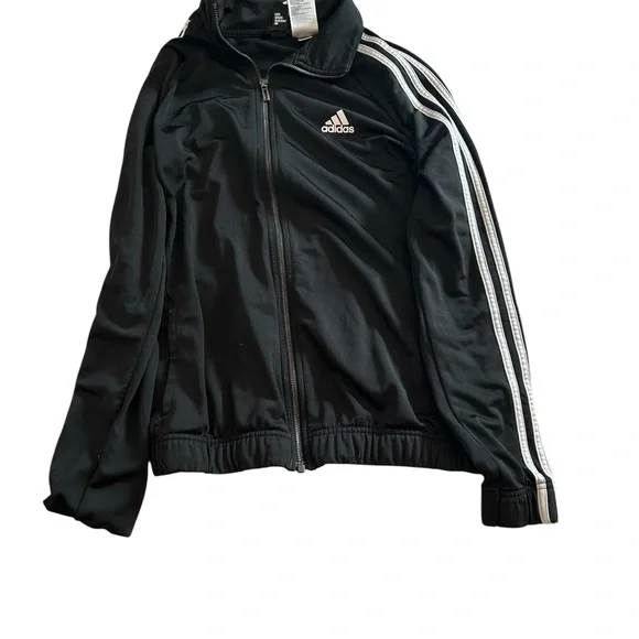 Adidas Black Jacket with White Accents - Picture 1 of 4